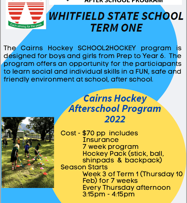 School2hockey at your school in Term 1🏑 – After school program