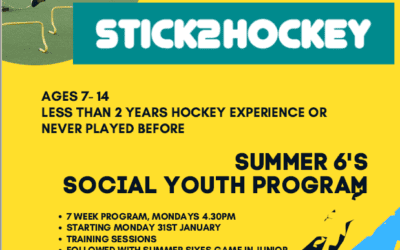 🏑Stick2Hockey – Monday afternoons at Cairns Hockey in term 1🏑
