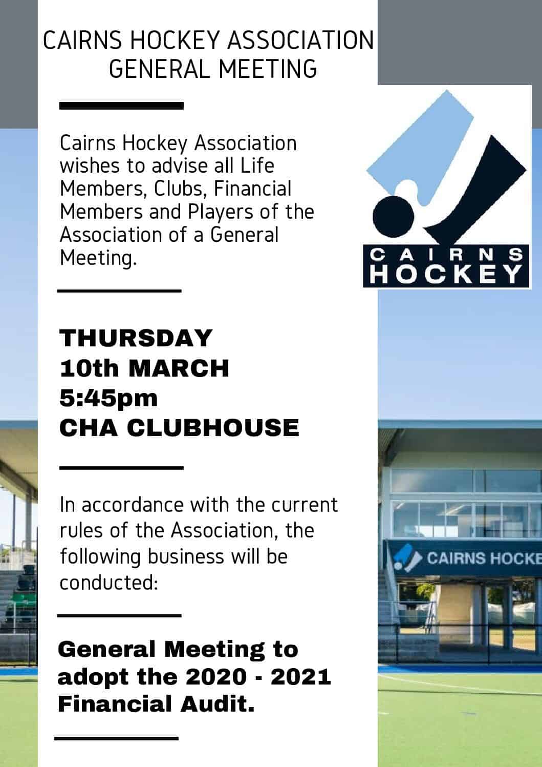 Notice of General Meeting | MAR 10th